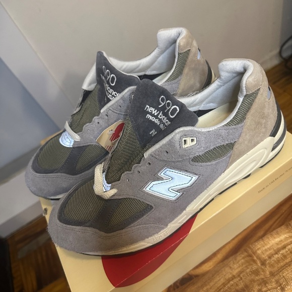 New Balance 990v2 MiUSA Teddy Santis 'Marblehead Incense' Men's US Size 12 - Picture 3 of 8